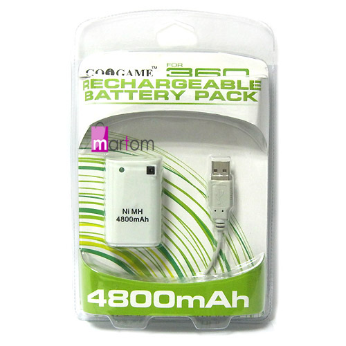 BATERIA AKUMULATOR 4800mAh PADA XBOX 360 ładowarka zdjęcie 1