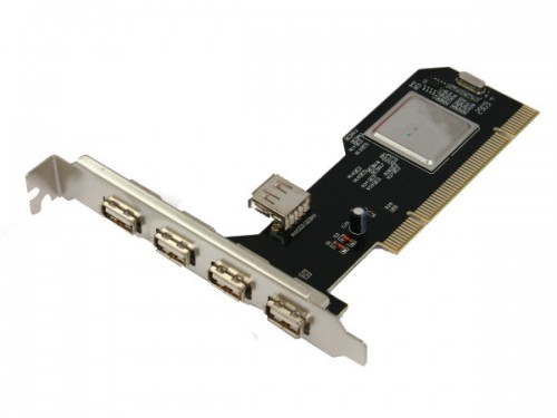 PT68 KARTA KONTROLER 5x PORT USB 2.0 na PCI VIA zdjęcie 1