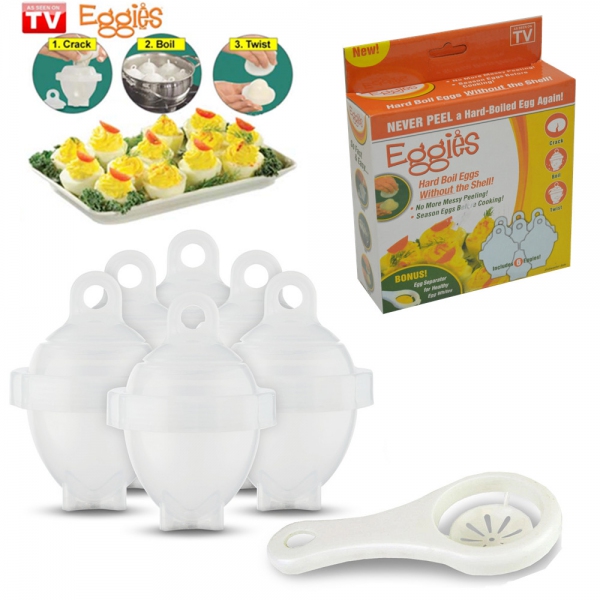 KD37 zestaw Eggies do gotowania JAJEK BEZ SKORUPEK