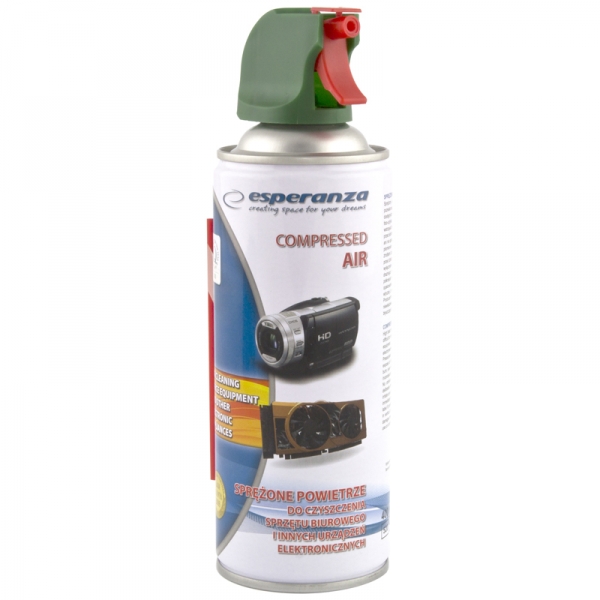 ES338 SPRĘŻONE POWIETRZE DO CZYSZCZENIA 400ML SPRAY PISTOLET ES120 ESPERANZA zdjęcie 2