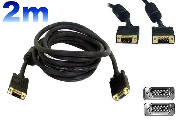 TV13 KABEL D-SUB FULL HD VGA SVGA 2M GOLD zdjęcie 2