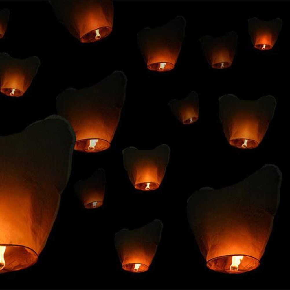 DD19 LAMPION SZCZĘŚCIA LAMPIONY latający SERCE ŚLUB WESELE