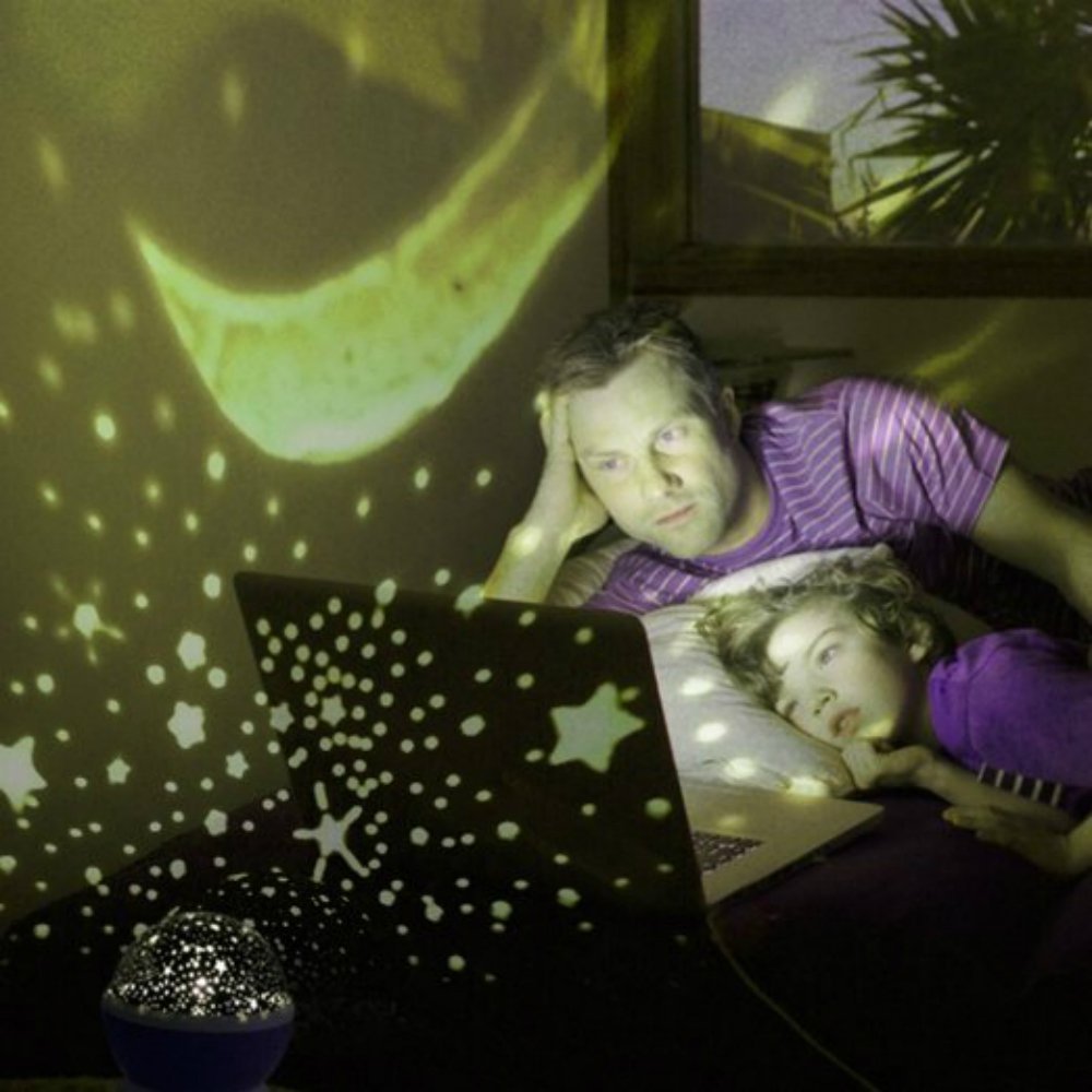 TG56632-2 LAMPKA NOCNA PROJEKTOR GWIAZD NIEBA OBROTOWA 360  RÓŻ