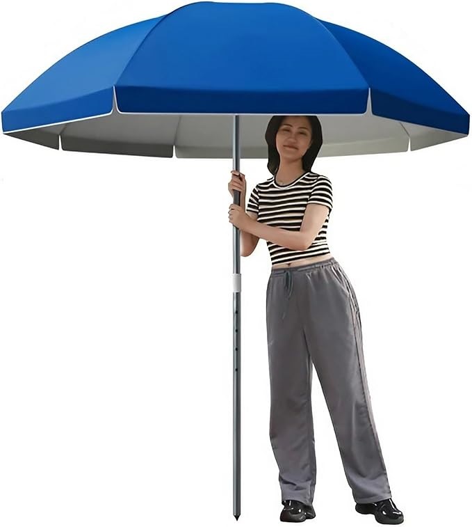 GAO8364 PARASOL PLAŻOWY OGRODOWY ŁAMANY Z FILTREM UPF 30+ 155CM