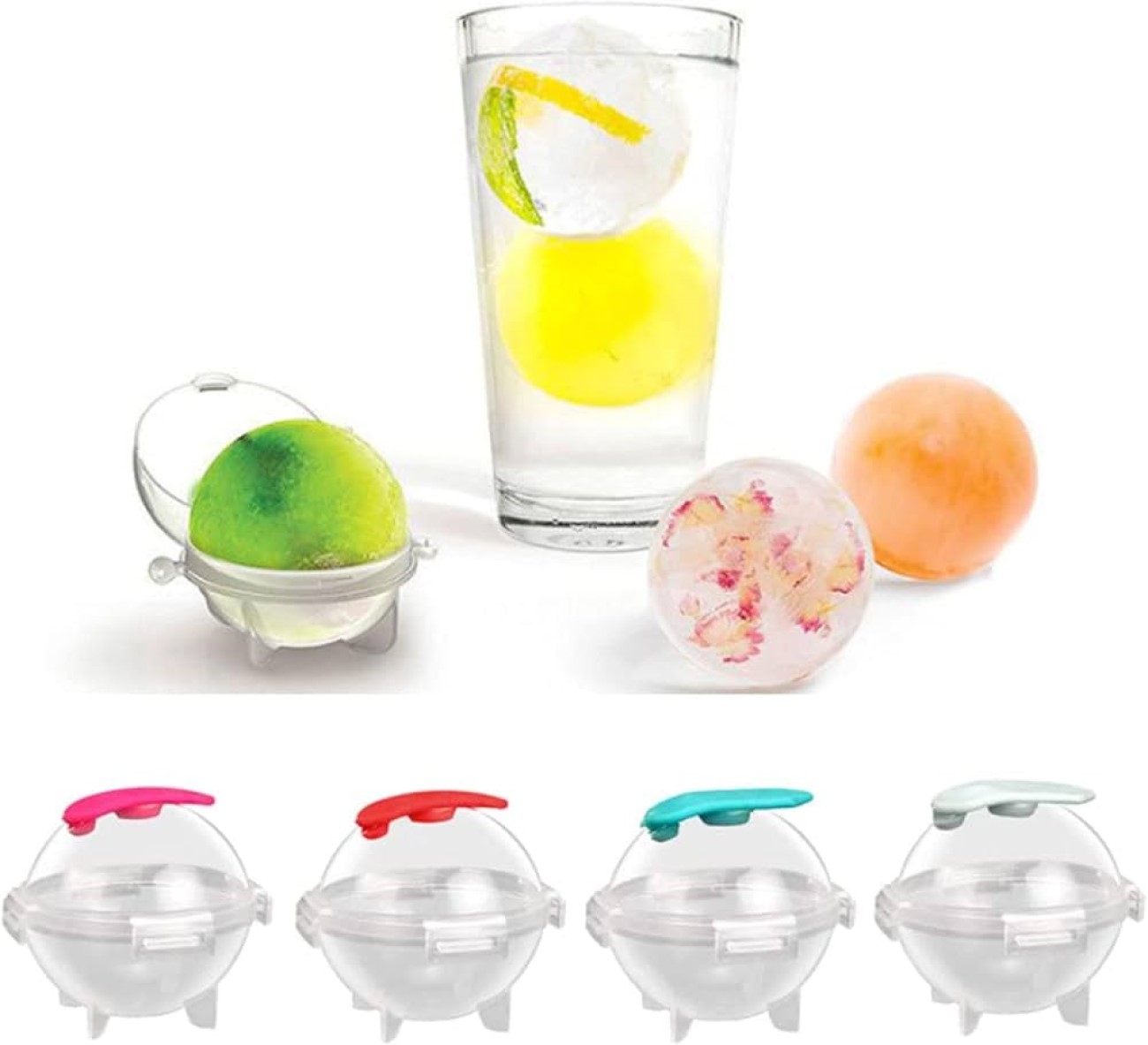 TG64476 FORMA DO LODU KULE LODOWE KULA FOREMKA 4 SZTUKI DO DRINKÓW DUŻE