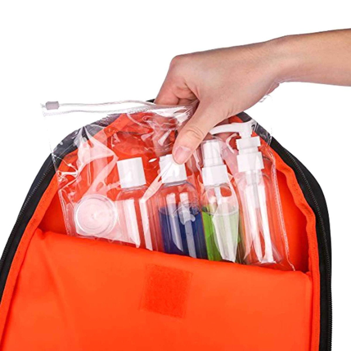 TG56464 POJEMNIKI NA KOSMETYKI DO SAMOLOTU KOSMETYCZKA 7el