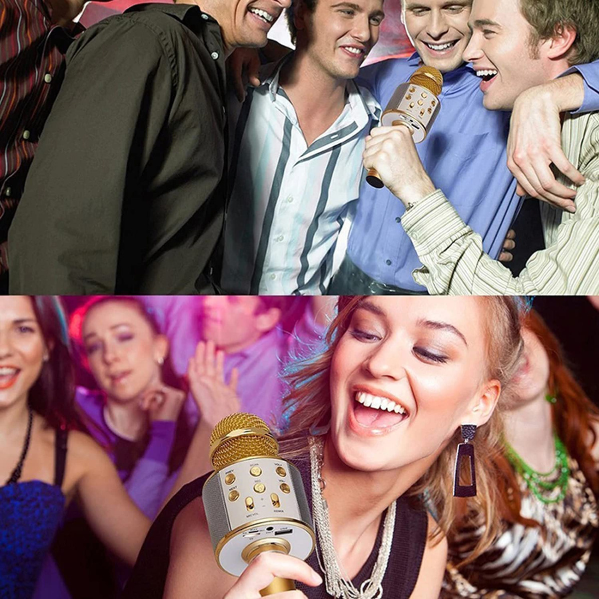 TG67276 MIKROFON BEZPRZEWODOWY KARAOKE DO ŚPIEWANIA BLUETOOTH GŁOŚNIK