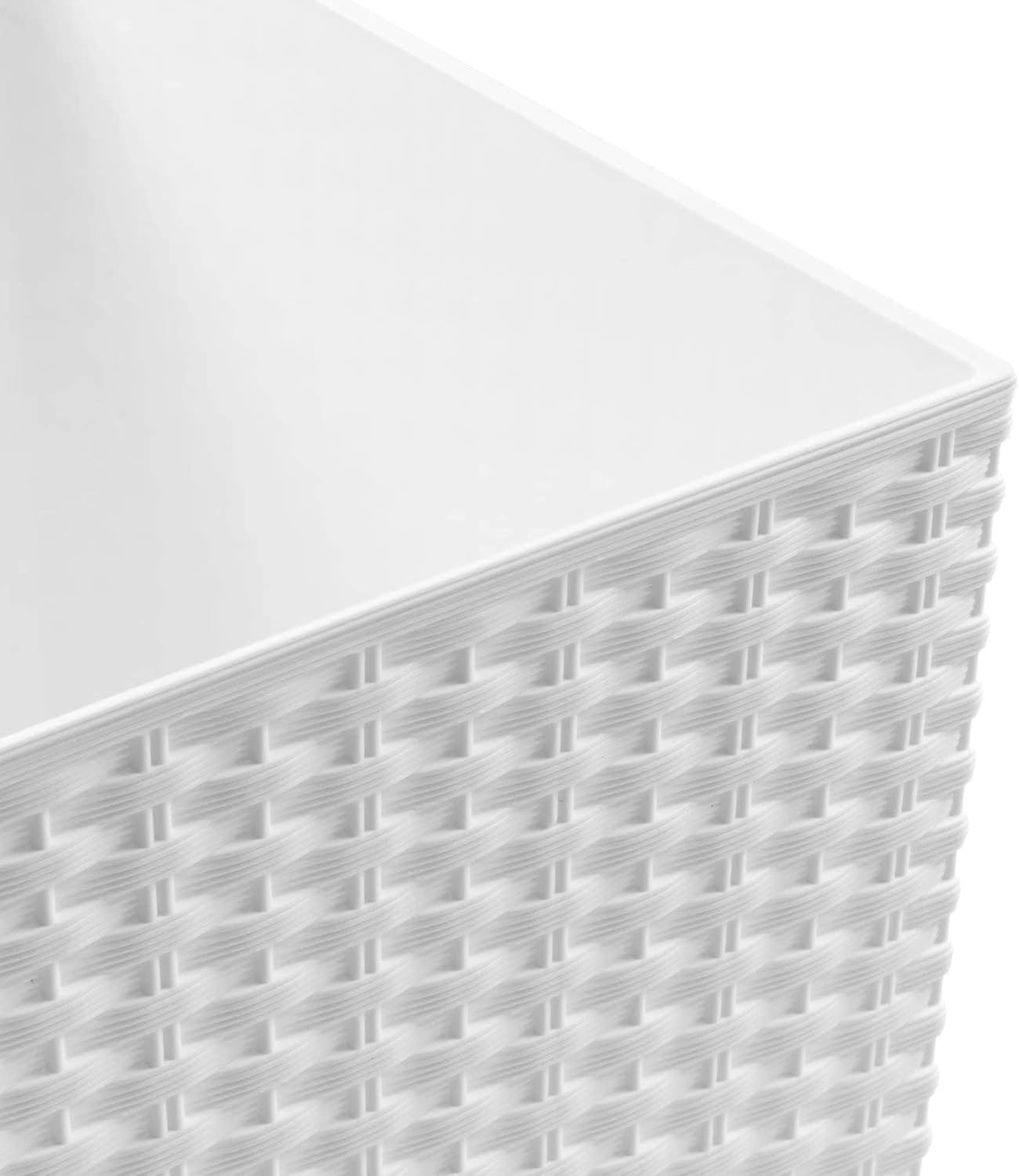 DRTS170L-S449 DONICZKA OSŁONKA RATTANOWA BIAŁA DO KWIATÓW OGRODU RATO LOW