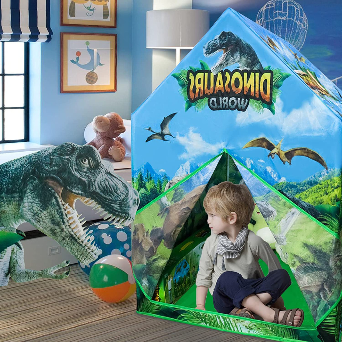 TG67272 NAMIOT DOMEK DINOZAURA DLA DZIECI DINOZAURY DO DOMU OGRODU