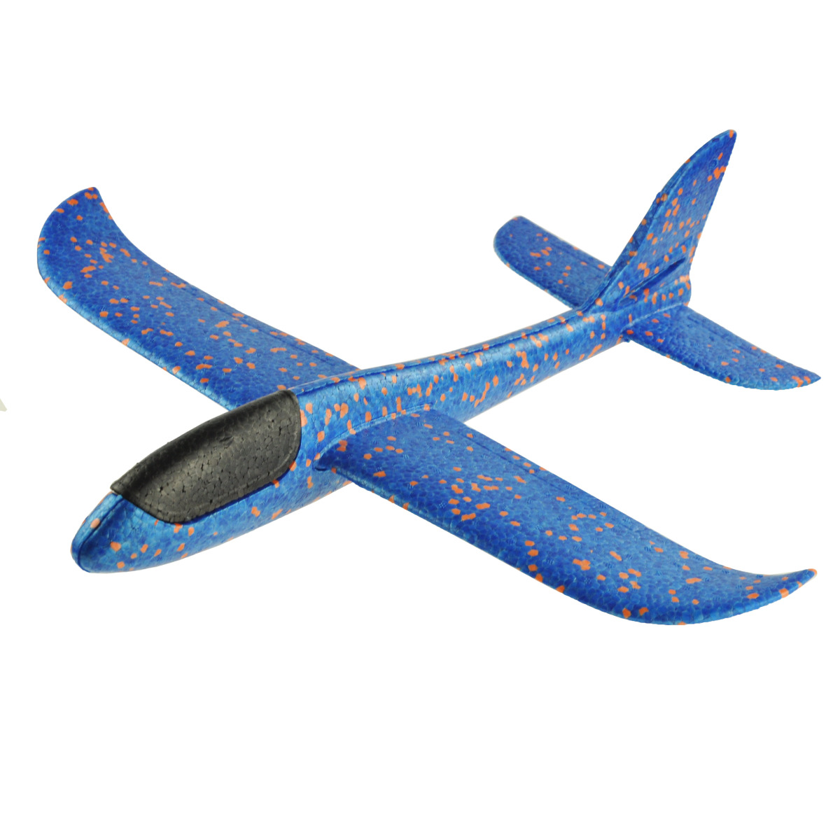 9137 PERFEKCYJNY SAMOLOT STYROPIANOWY 47 CM SZYBOWIEC RZUTKA DUŻY NIEBIESKI