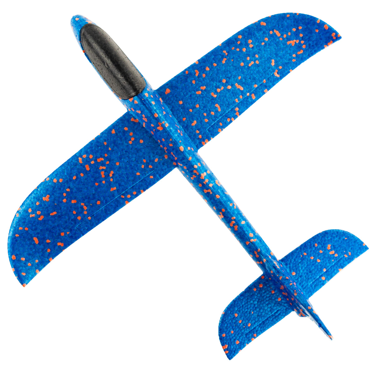 9137 PERFEKCYJNY SAMOLOT STYROPIANOWY 47 CM SZYBOWIEC RZUTKA DUŻY NIEBIESKI