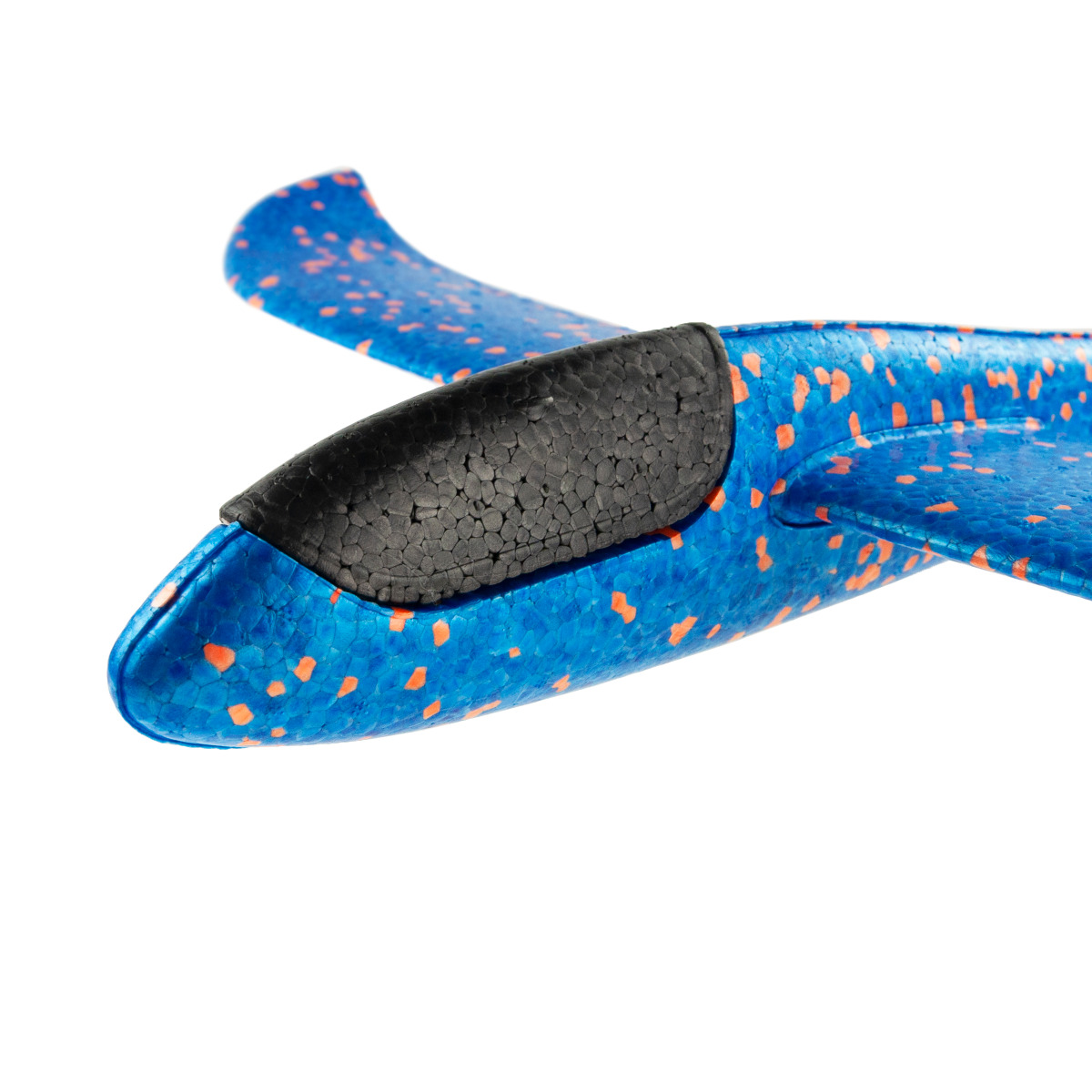 9137 PERFEKCYJNY SAMOLOT STYROPIANOWY 47 CM SZYBOWIEC RZUTKA DUŻY NIEBIESKI