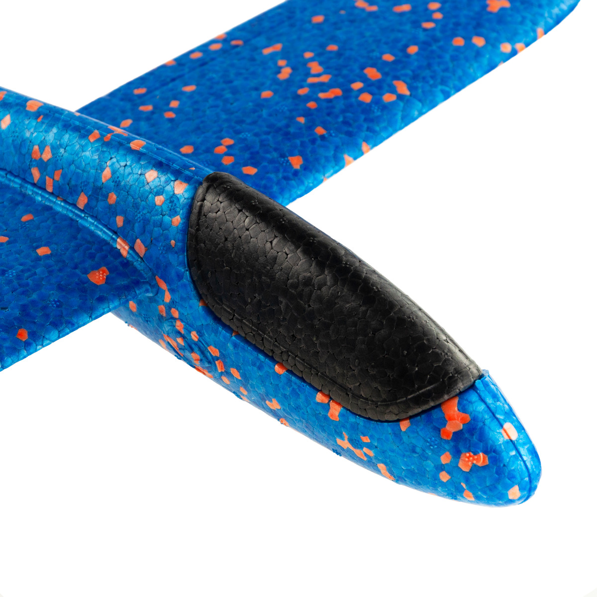 9137 PERFEKCYJNY SAMOLOT STYROPIANOWY 47 CM SZYBOWIEC RZUTKA DUŻY NIEBIESKI