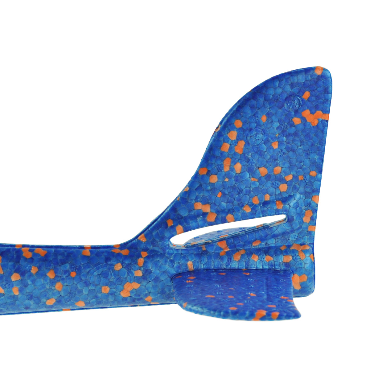 9137 PERFEKCYJNY SAMOLOT STYROPIANOWY 47 CM SZYBOWIEC RZUTKA DUŻY NIEBIESKI