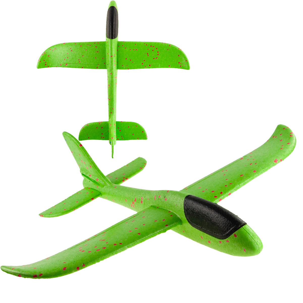 9139 SAMOLOT STYROPIANOWY SZYBOWIEC RZUTKA DUŻY XXL ZIELONY NO LIGHT