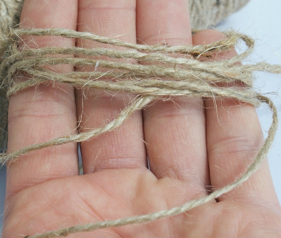 TG40106 SZNUREK JUTOWY EKOLOGICZNY Z JUTY NATURALNY BRĄZ 50M