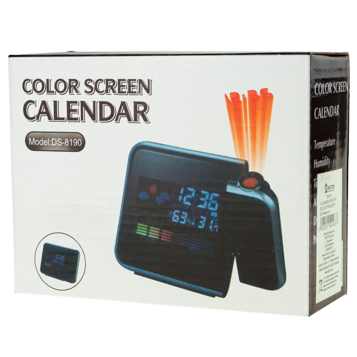 AP28 STACJA POGODY BUDZIK ZEGAR PROJEKTOR ZEGAREK