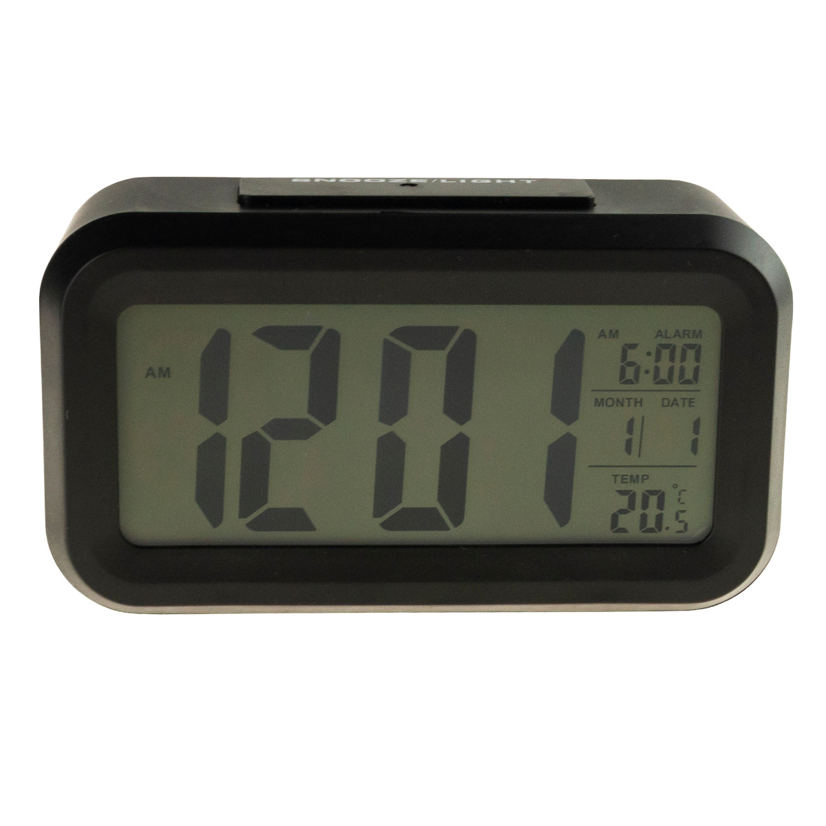 AP29 BUDZIK CYFROWY ZEGAR DUŻY LCD TERMOMETR KALENDARZ NA BIURKO DRZEMKA