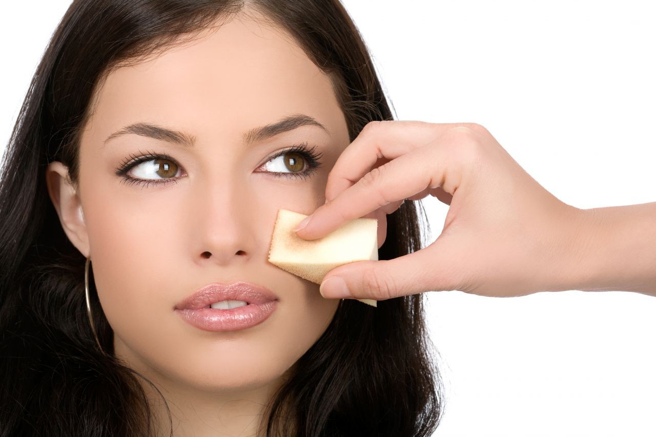 TG56463 GĄBECZKI DO MAKIJAŻU GĄBKA TRÓJKĄTNA 6SZT PUDRU