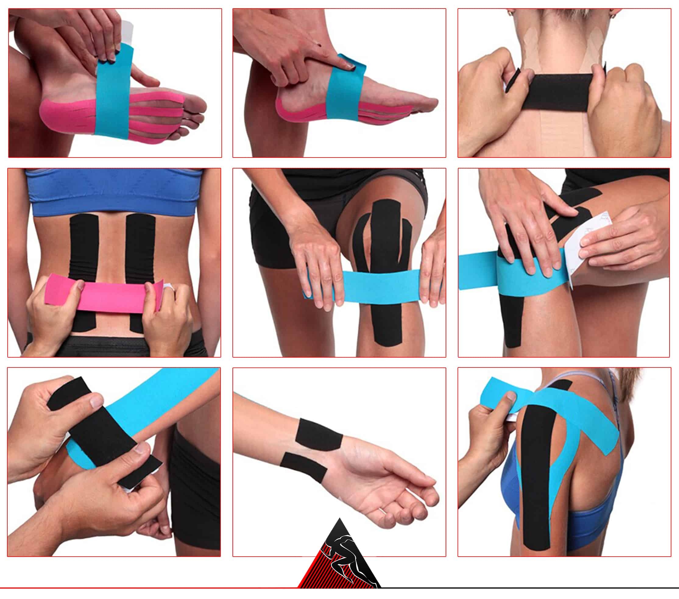 TG56507 TAŚMA TEJP KINESIOTAPING TAPE TEJPY PLASTRY MOCNA 5m na kolano twarz bark zdjęcie 3