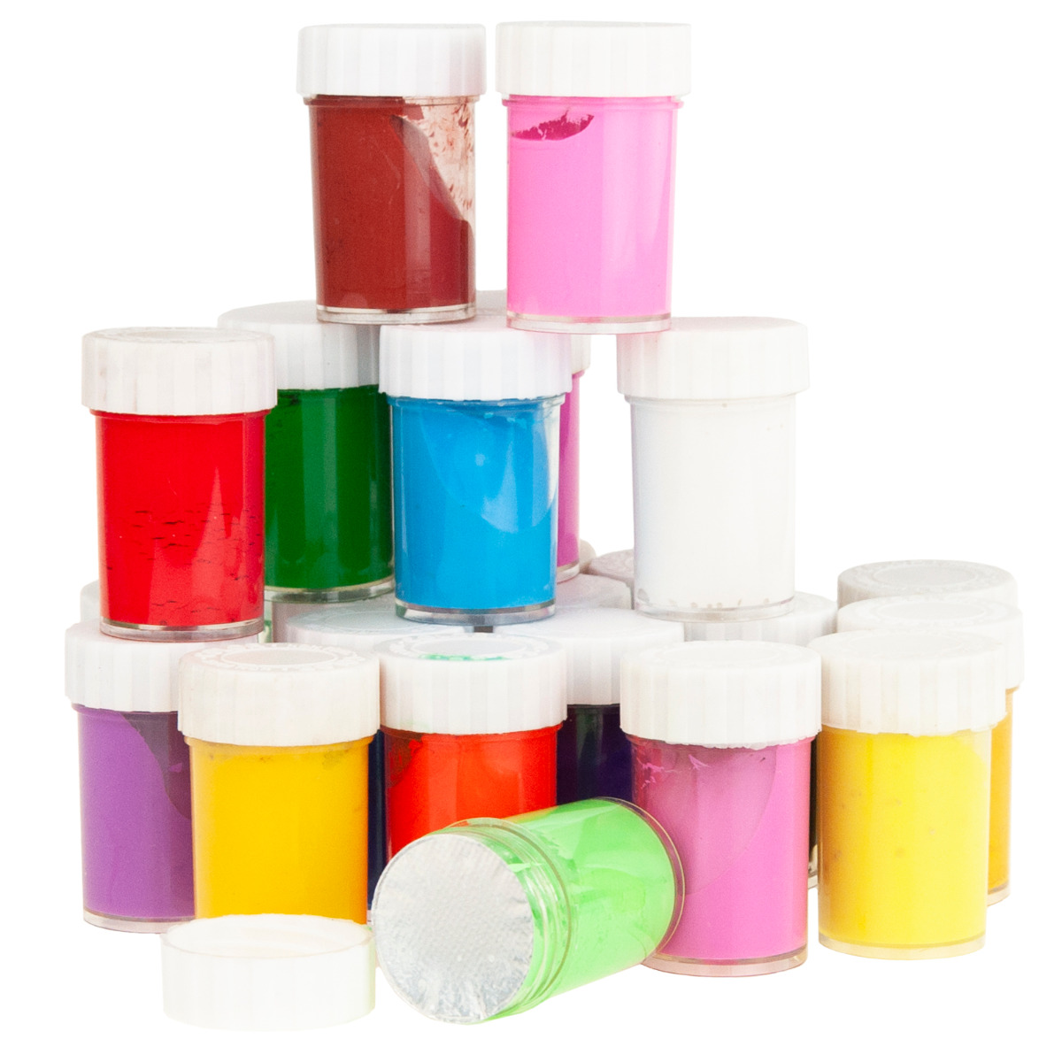 C133701 FARBKI PLAKATOWE AKRYLOWE 24SZT DUŻY ZESTAW FARB