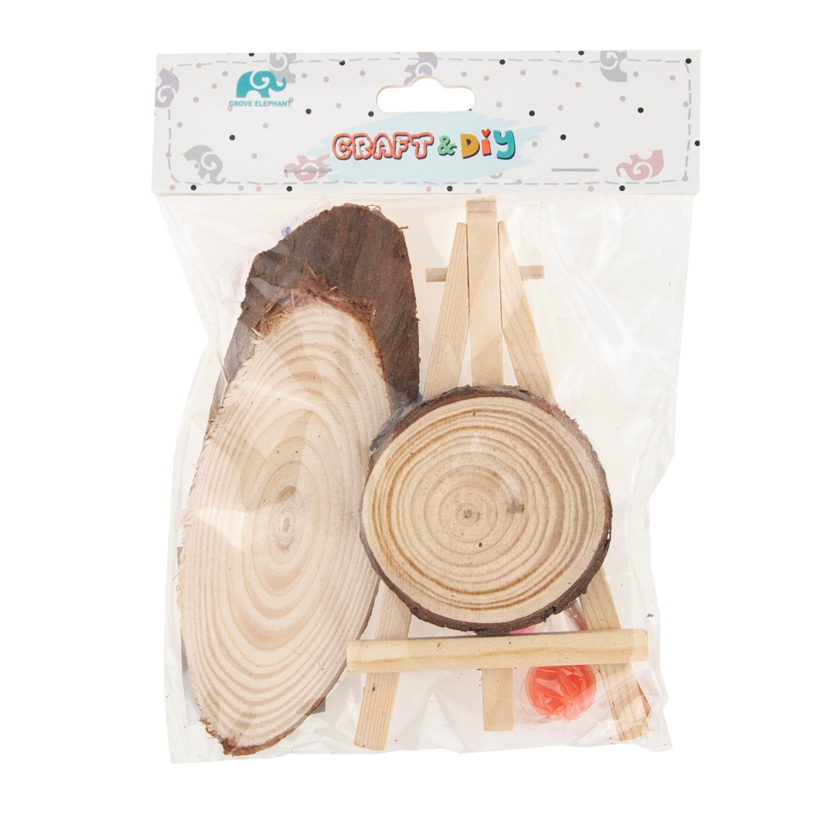 C153902 PLASTER DREWNA + FARBY MINI SZTALUGA ZESTAW DIY