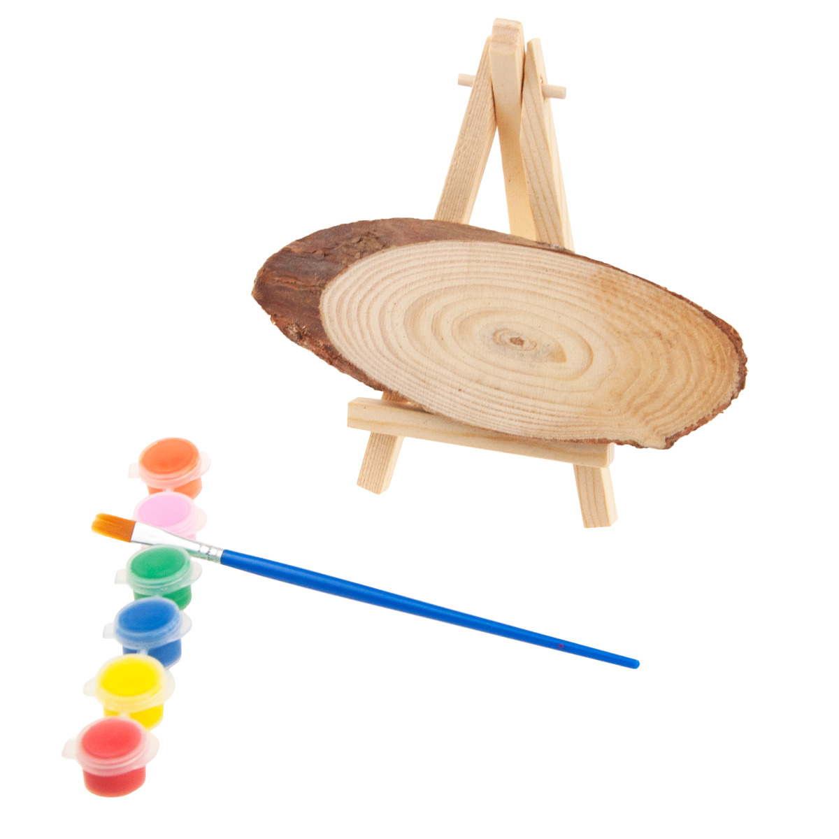 C153902 PLASTER DREWNA + FARBY MINI SZTALUGA ZESTAW DIY