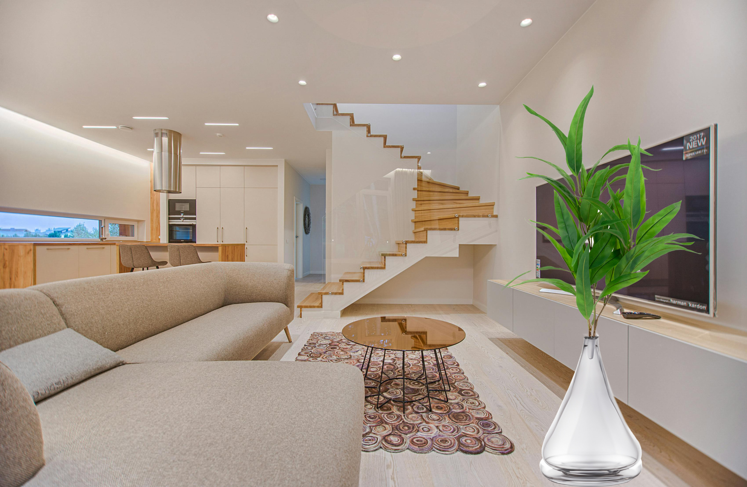 CV22543 GAŁĄZKA DEKORACYJNA REAL TOUCH LIŚCIE LISTKI DO DEKORACJI WAZONU