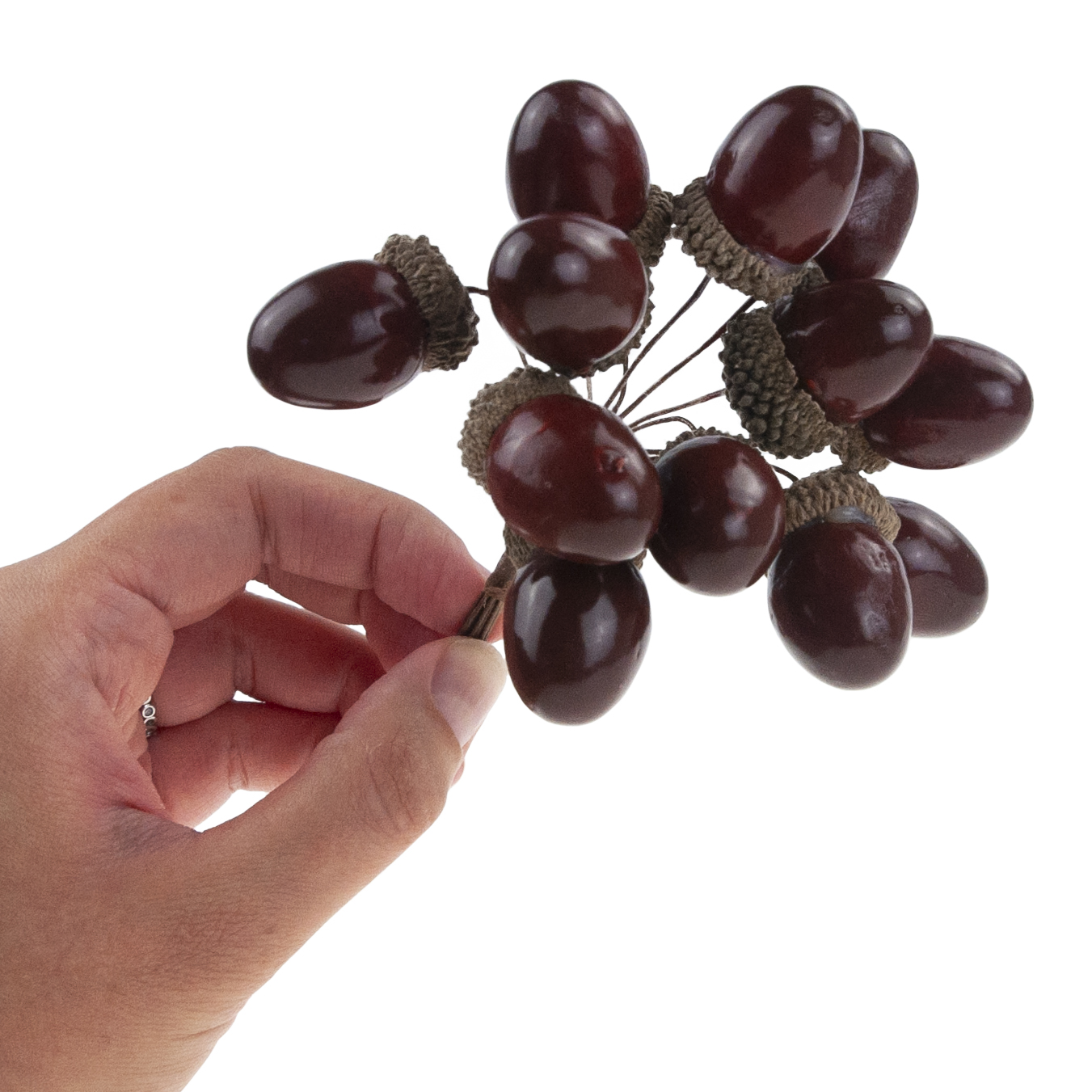 CV33939 ŻOŁĘDZIE SZTUCZNE DEKORACYJNA GAŁĄZKA DO STROIKA JAK ŻYWE