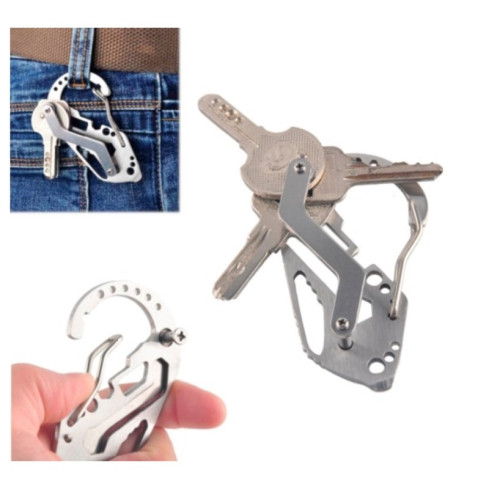 XA080 WIELOFUNKCYJNY BRELOK SURVIVAL KLUCZY NIEZBĘDNIK