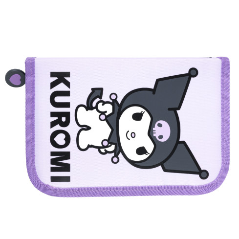 KUR2 PIÓRNIK SZKOLNY KUROMI SANRIO BEZ WYPOSAŻENIA DWUKLAPKOWY FIOLETOWY ORYGINALNY ST.MAJEWSKI