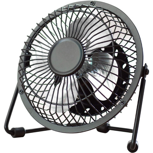 PC74 WIATRAK WENTYLATOR USB STOJĄCY METALOWY BIUROWY STOŁOWY WIATRACZEK NA BIURKO