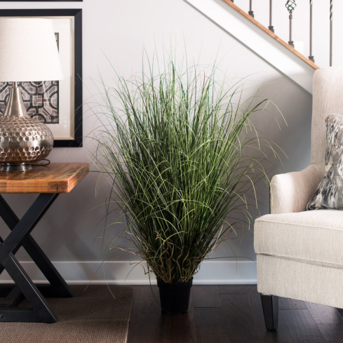 CV06319 DUŻA 85CM SZTUCZNA TRAWA W DONICZCE FEJKA