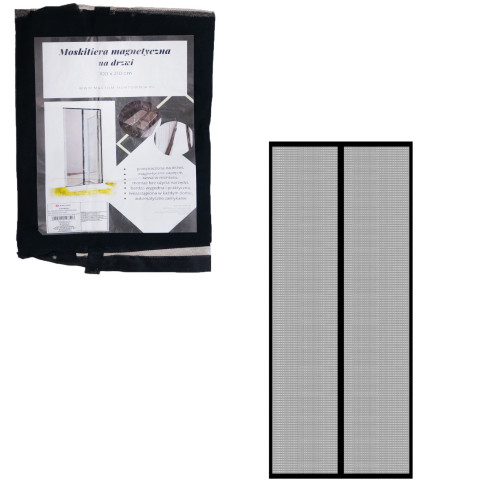 RB72 MOSKITIERA NA DRZWI okno balkonowe balkon Z MAGNESAMI 210x100 magnetyczna