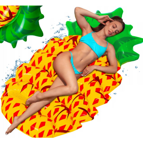 P1D MATERAC PLAŻOWY ANANAS xxxl dmuchany DO PŁYWANIA