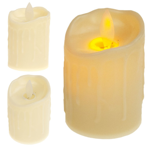 C61801 ŚWIECZKA LED Z PŁOMIENIEM wkład do znicza JAK WOSK