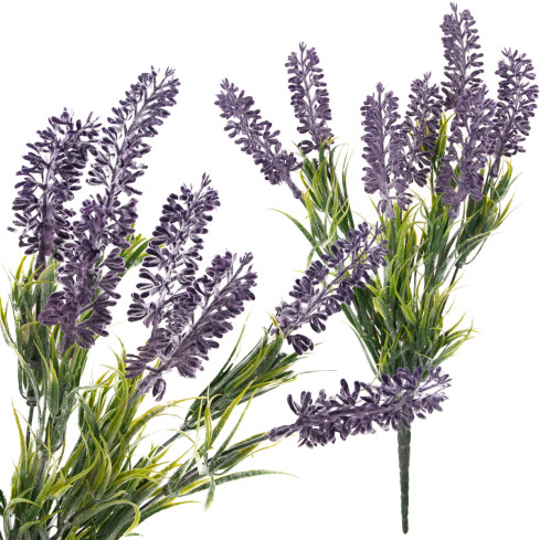 CV08589 SZTUCZNE KWIATY LAWENDA wrzos BUKIET wrzosiec GAŁĄZKI Duże 33cm