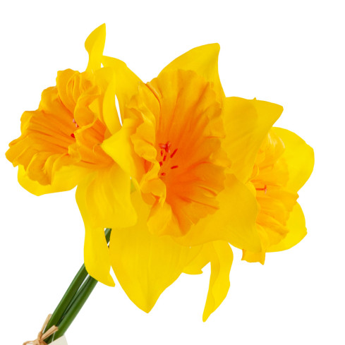 CV21321-3 ŻONKILE NARCYZY BUKIET SZTUCZNE KWIATY OZDOBNE ŻONKIL W BUKIECIE GUMOWANE