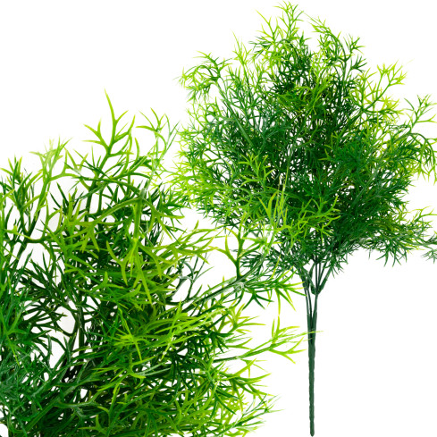 CV31545 Paproć sztuczne kwiaty GAŁĄZKA ZIELONA GĘSTA DO BUKIETÓW STROIK na cmentarz