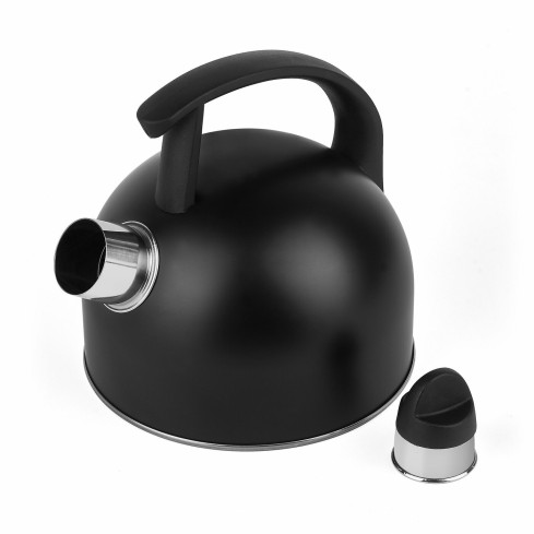 TD41 CZAJNIK ZE STALI NIERDZEWNEJ TADAR 1,5L CZARNY Z GWIZDKIEM NA GAZ INDUKCJĘ