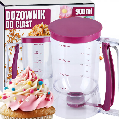 DD26 DOZOWNIK DYSPENSER DO CIASTA GOFRÓW NALEŚNIKÓW POJEMNIK Z MIARĄ PANKEJKI
