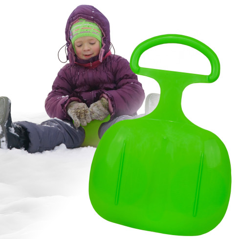 ISF-361C ŚLIZG JABŁUSZKO ślizgacz plastikowy FREE DO ZJEŻDŻANIA na ŚNIEGU ZIELONY