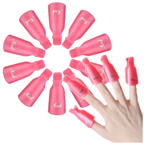 NN75 KLIPSY DO USUWANIA HYBRYDY AKRYLU ŻELU 10szt