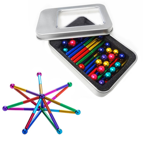 L73D1 KULKI neocube + KLOCKI MAGNETYCZNE KOLOROWE 8mm