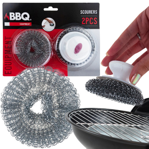 AMS3768 GĄBKI GRILLOWE DRUCIAK ZMYWAK GĄBKA DO MYCIA SZOROWANIA GRILLA