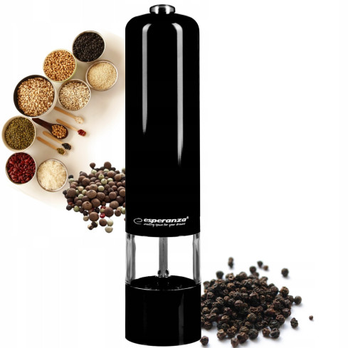 EKP001K MŁYNEK DO PIEPRZU SOLI PRZYPRAW ELEKTRYCZNY ROZDRABNIACZ LED REGULACJA
