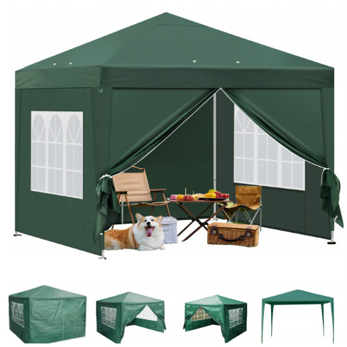 TG77595-1 PAWILON OGRODOWY NAMIOT 4 ŚCIANKI ALTANA DO OGRODU IMPREZOWY HANDLOWY