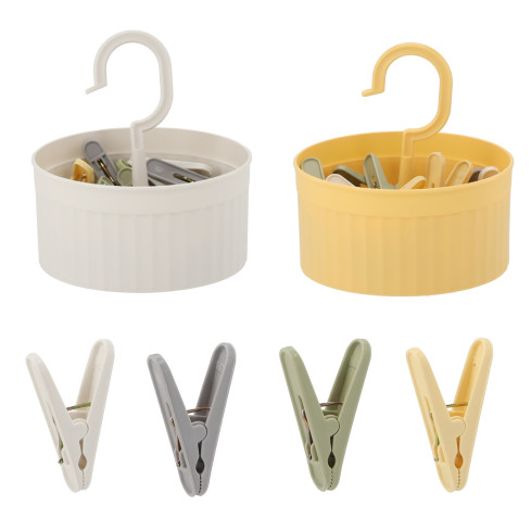 WUI6308 KLIPSY KLAMERKI SPINACZE DO RĘCZNIKA KĄPIELOWEGO ZESTAW KOSZYCZEK