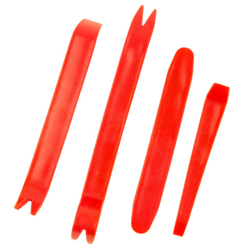 OO42 ŚCIĄGACZE DO TAPICERKI ZESTAW ŚCIĄGACZY ŁYŻKI 4 SZTUKI OTWIERAKI NIE RYSUJĄ