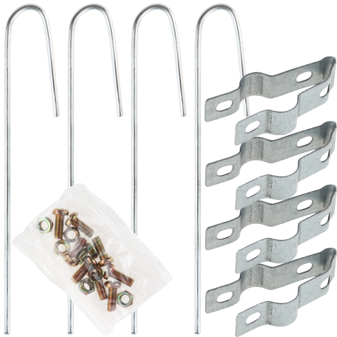 PERG-N9499 KOTWY DO MOCOWANIA PERGOLI WBIJANE ZESTAW 4 SZTUKI + ŚRUBY